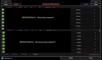 Server Browser, SCP: Roleplay Wiki